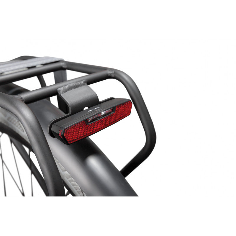 Fanale posteriore Axa Juno da 50 mm a batteria per portapacchi bicicletta