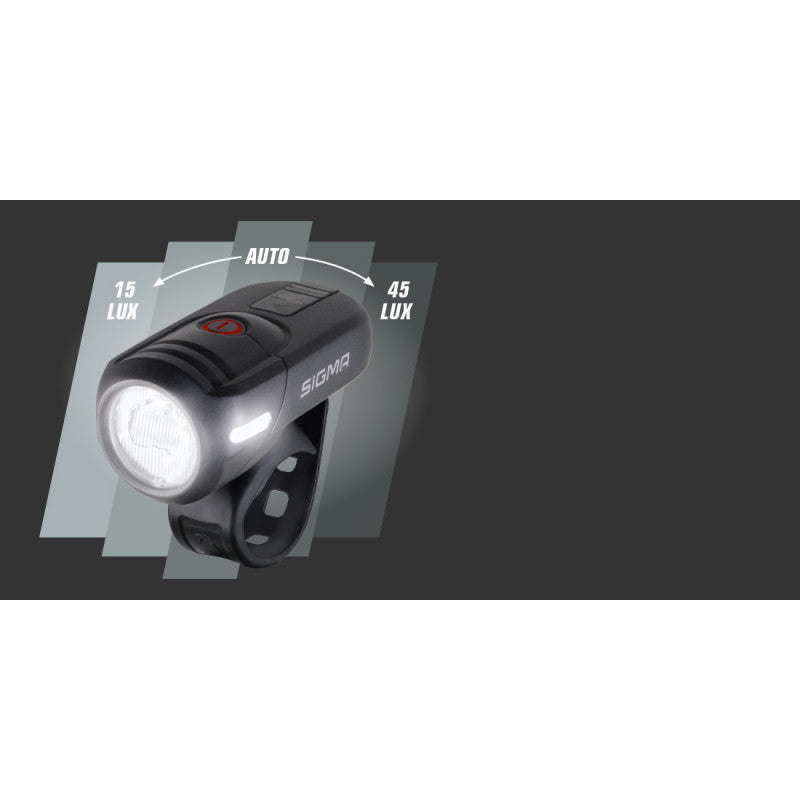 Luz delantera de bicicleta Sigma Aura 45 USB