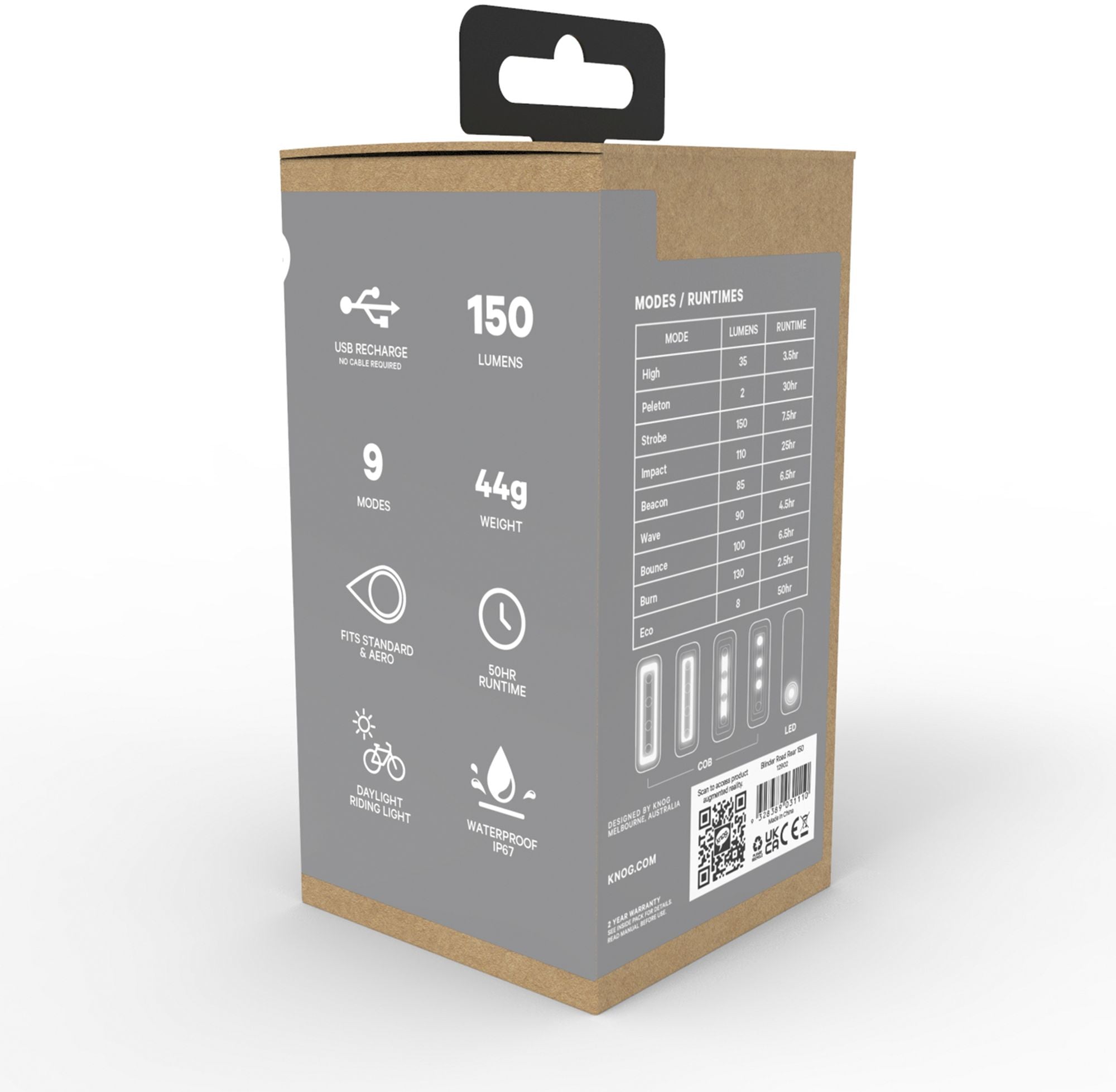 Knog Blinder Road R150 rear LED bicycle light