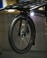 Equipo de iluminación para bicicleta de carga Omnium.