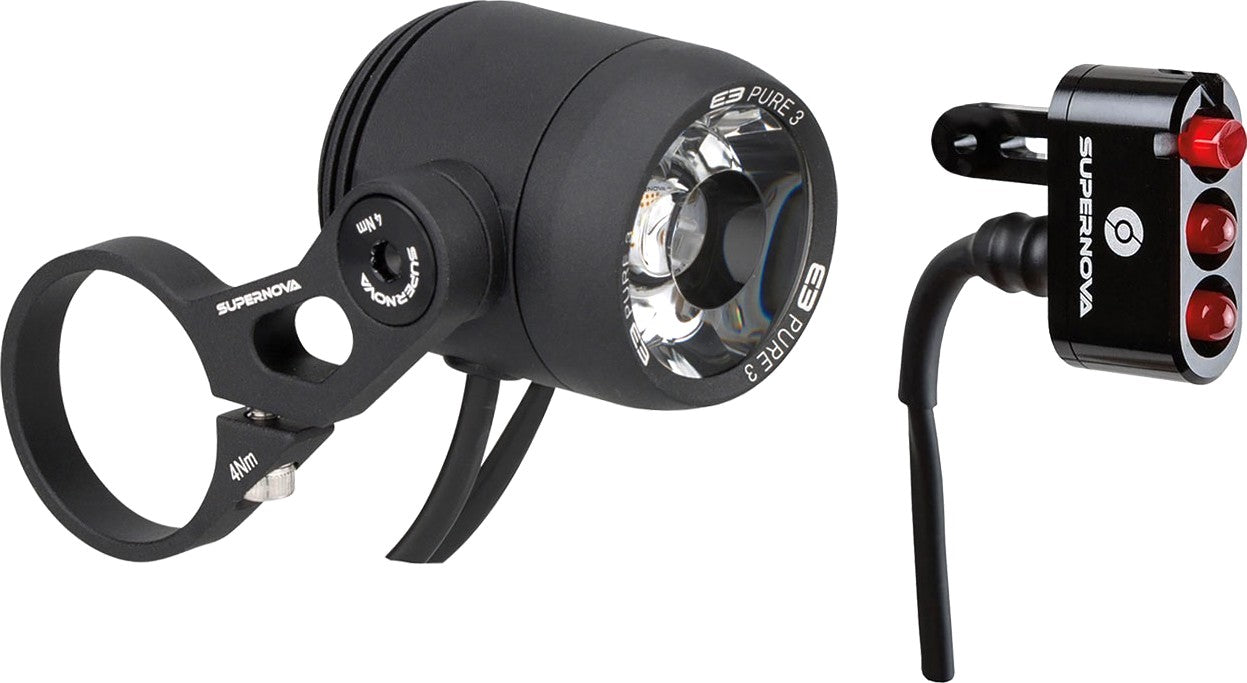 Equipo de iluminación para bicicleta de carga Omnium.