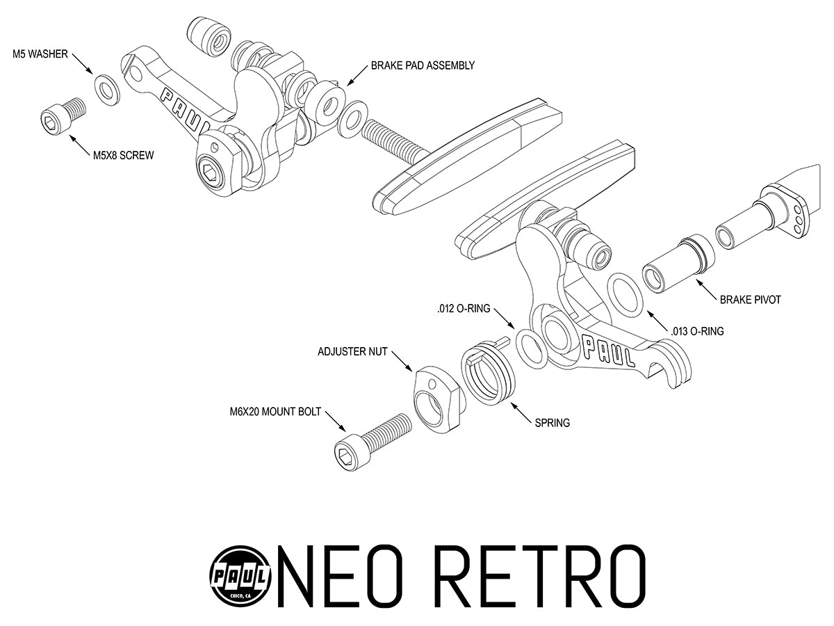 Pinza de freno Paul Component Neo-Retro