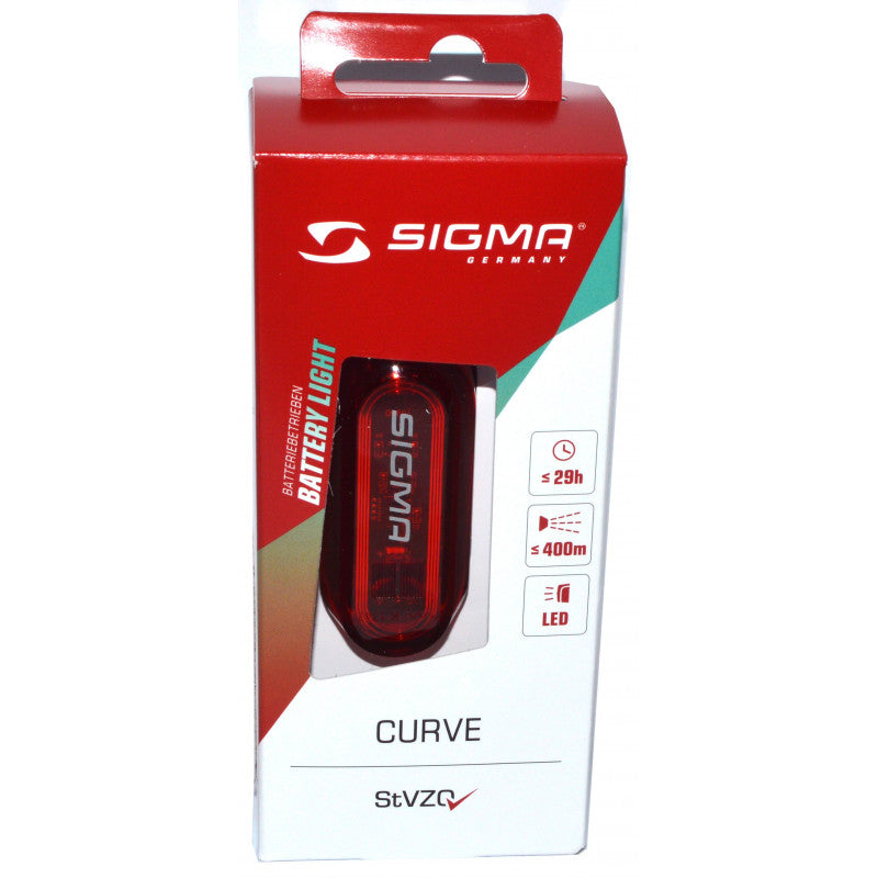 Feu arrière à piles pour vélo Sigma Curve