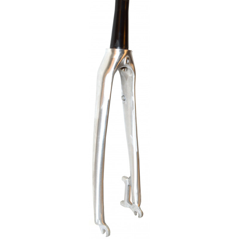 Fourche aluminium EXS pour vélo de route à disque et pivot conique