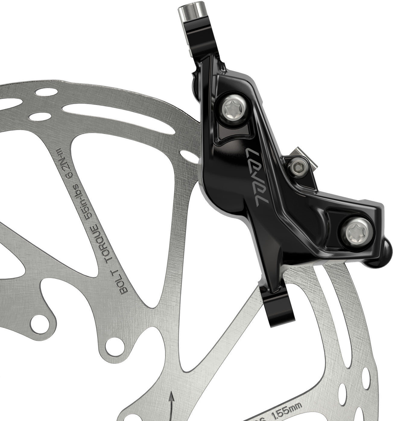 Frein à disque hydraulique SRAM Level Silver Stealth à 4 pistons