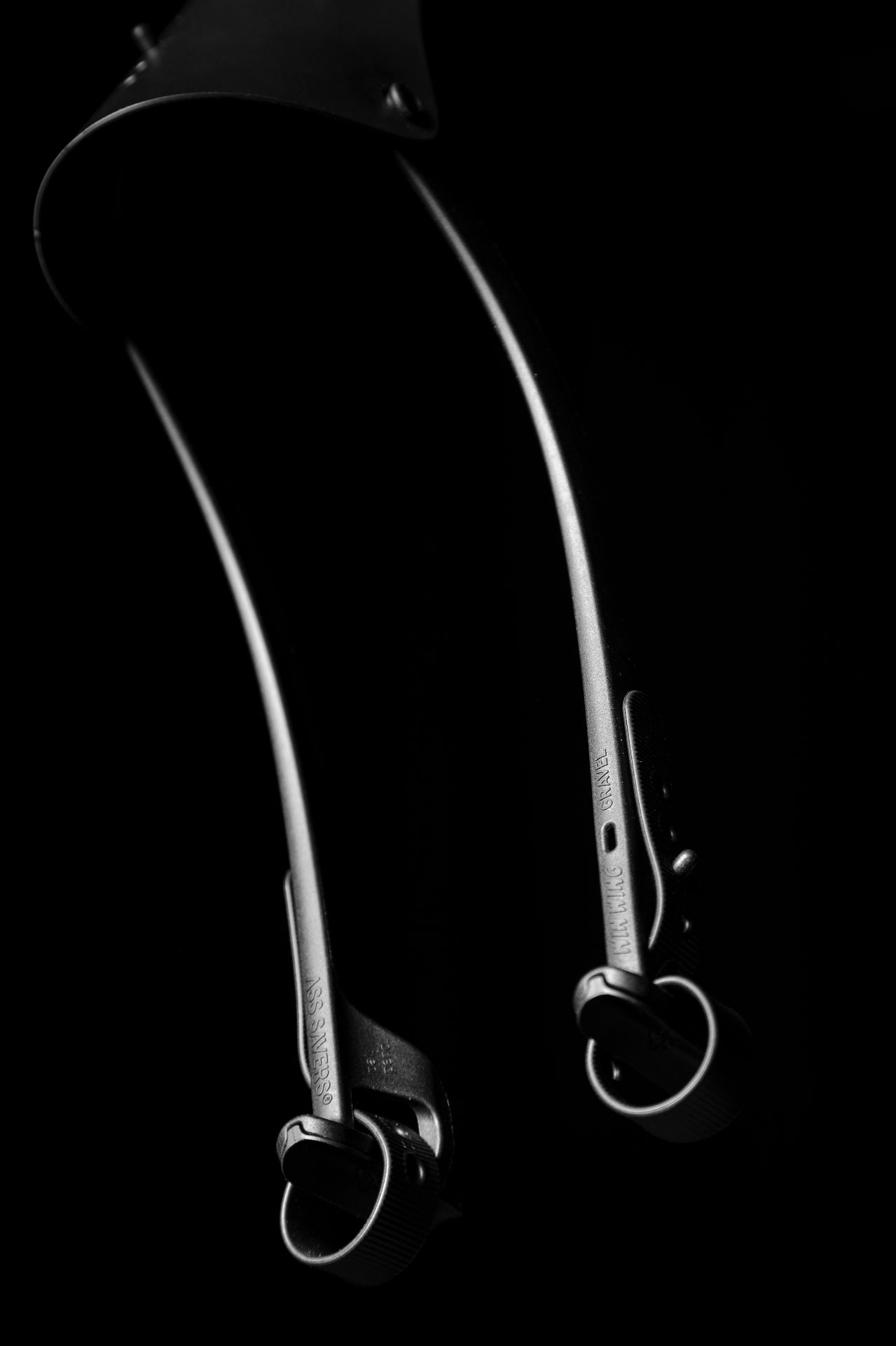 Garde-boue arrière Ass Savers Win Wing Gravel - Stealth Black