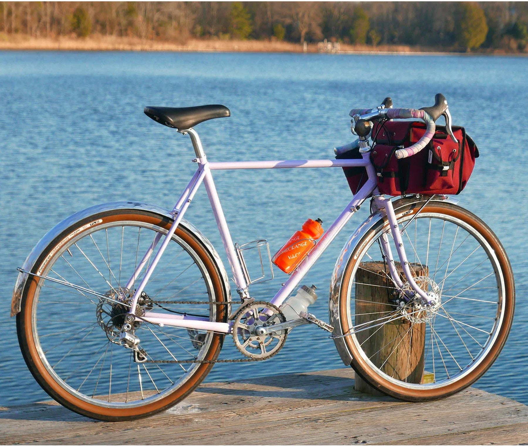 Garde-boues Vélo Orange Wavy