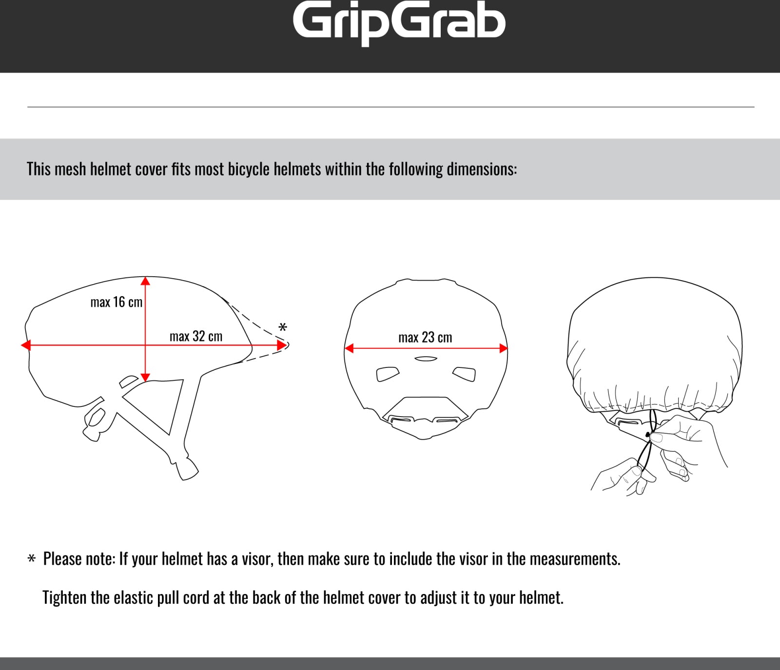 Housse de casque vélo GripGrab BugShield