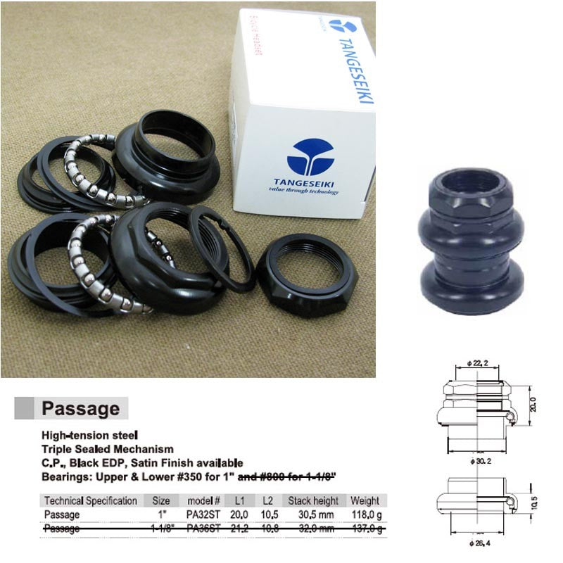 Jeu de direction 1" Tange Seiki