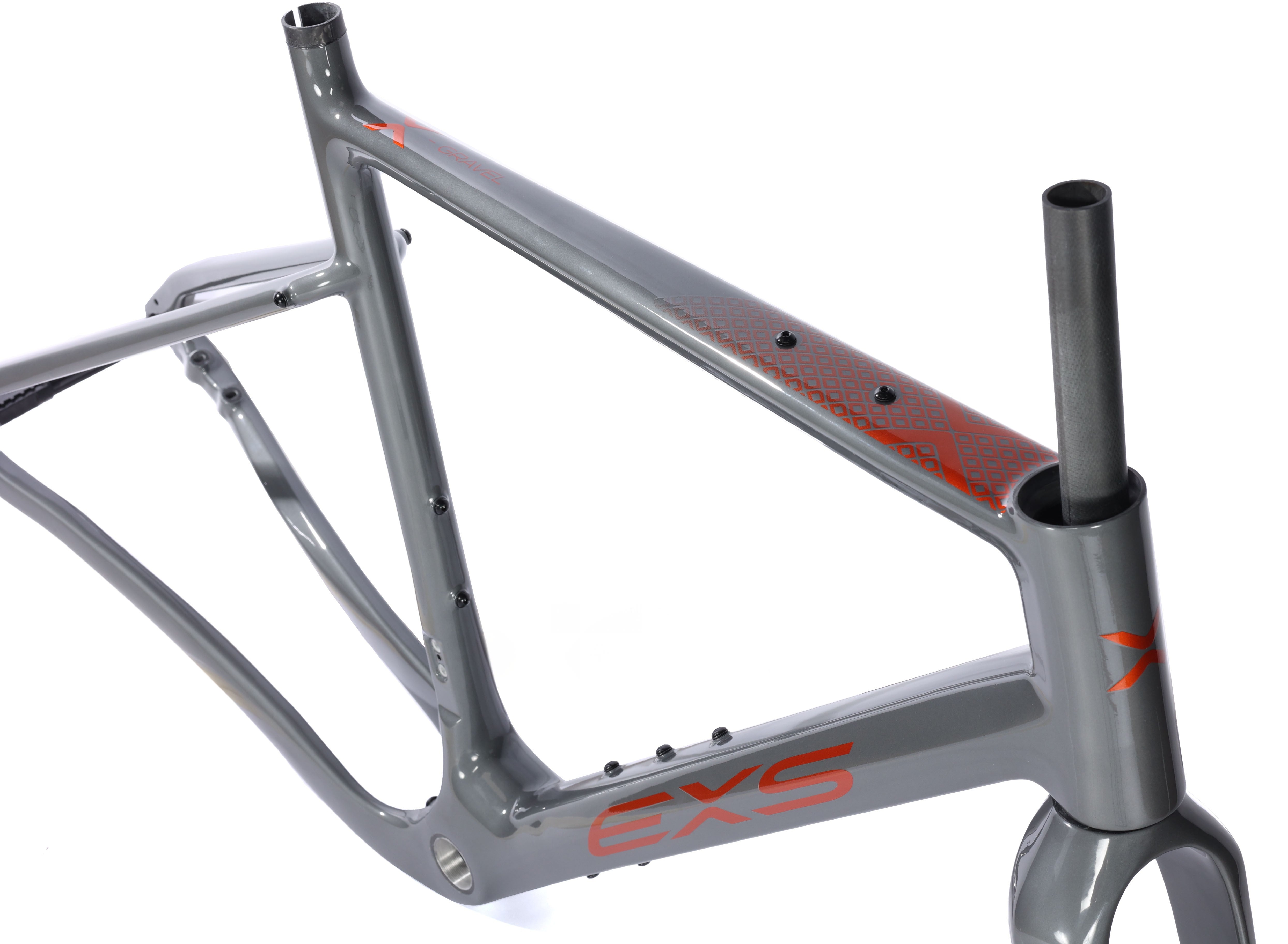 Kit cadre vélo gravel carbone 700 disque EXS