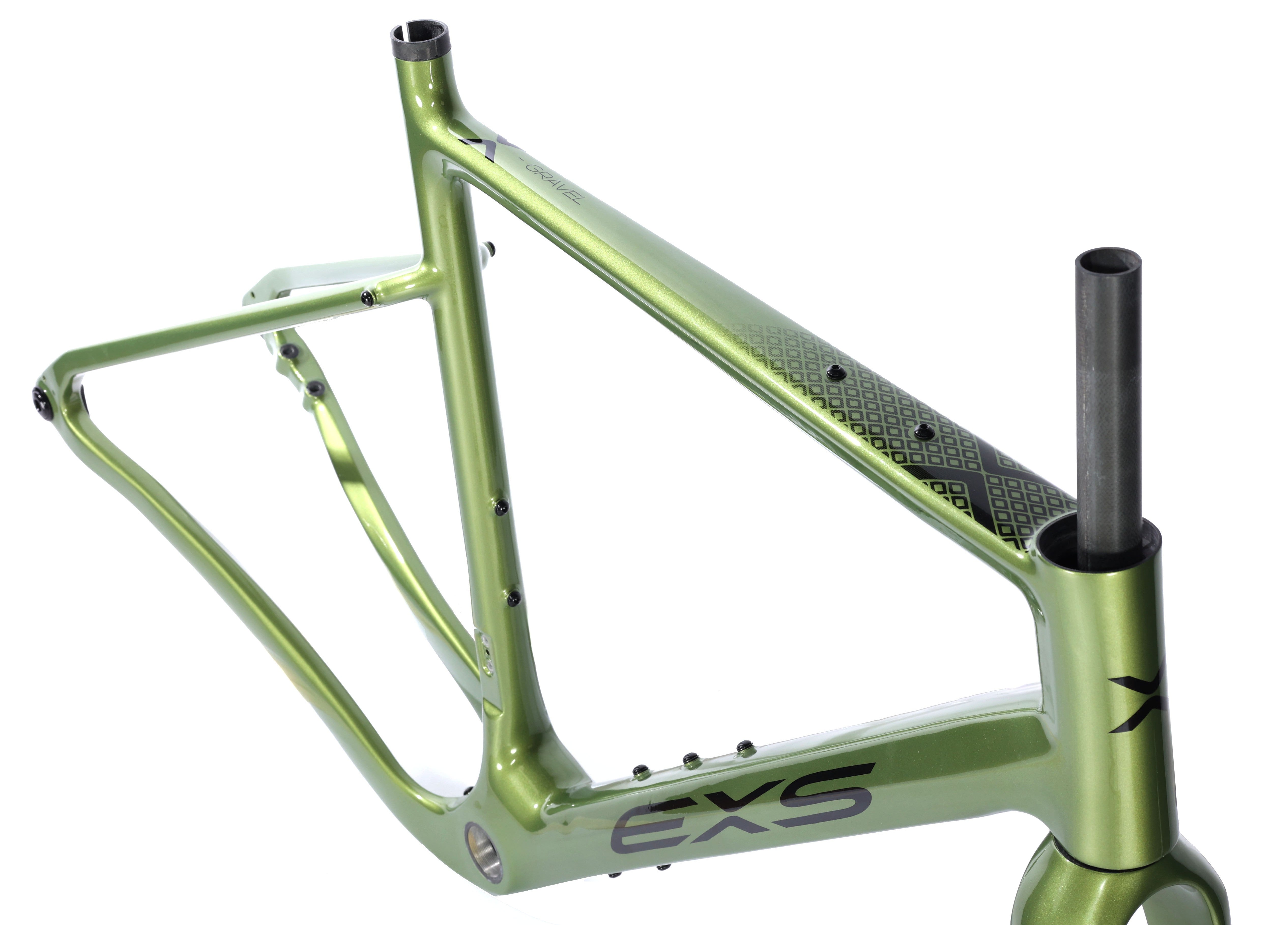 Kit cadre vélo gravel carbone 700 disque EXS