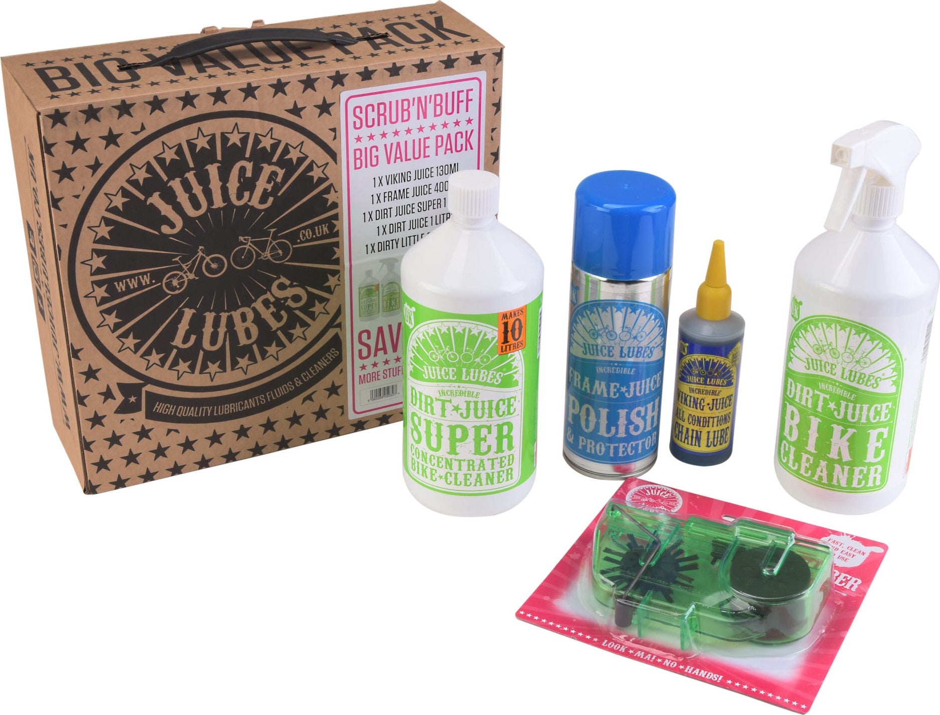 Kit d'entretien complet Juice Lubes Scrub & Buff
