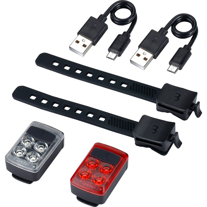 Kit mini-éclairage vélo avant + arrère BBB Slide Combo