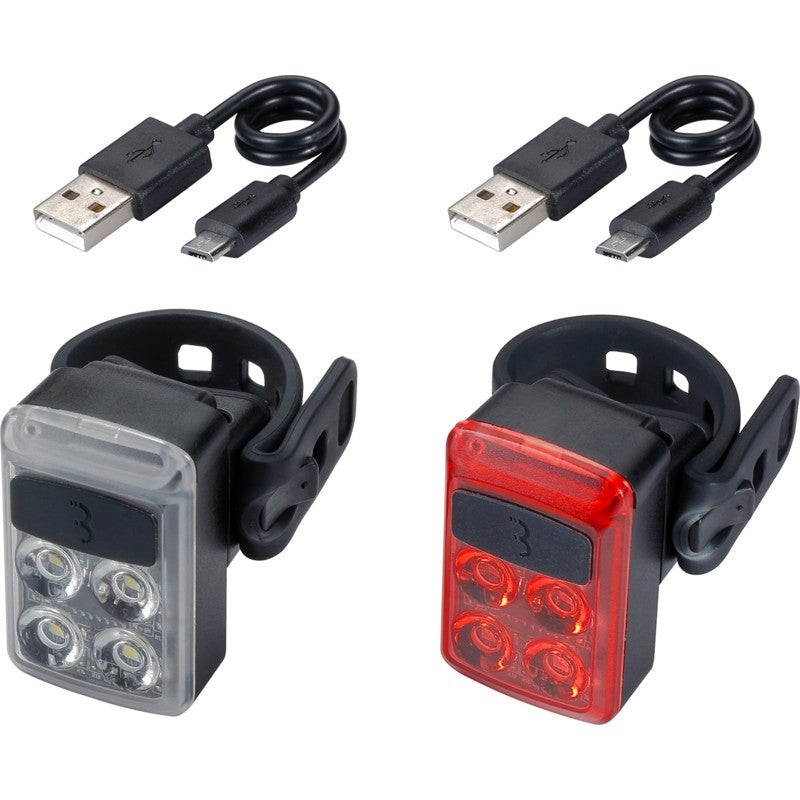 Kit mini-éclairage vélo avant + arrère BBB Slide Combo