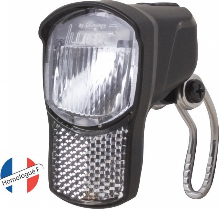 Lampe vélo avant à piles Spanninga Illico 2F