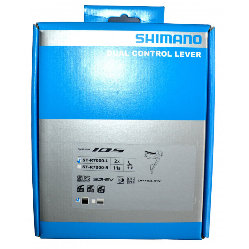Manette gauche Shimano 105 ST-R7000 double plateaux