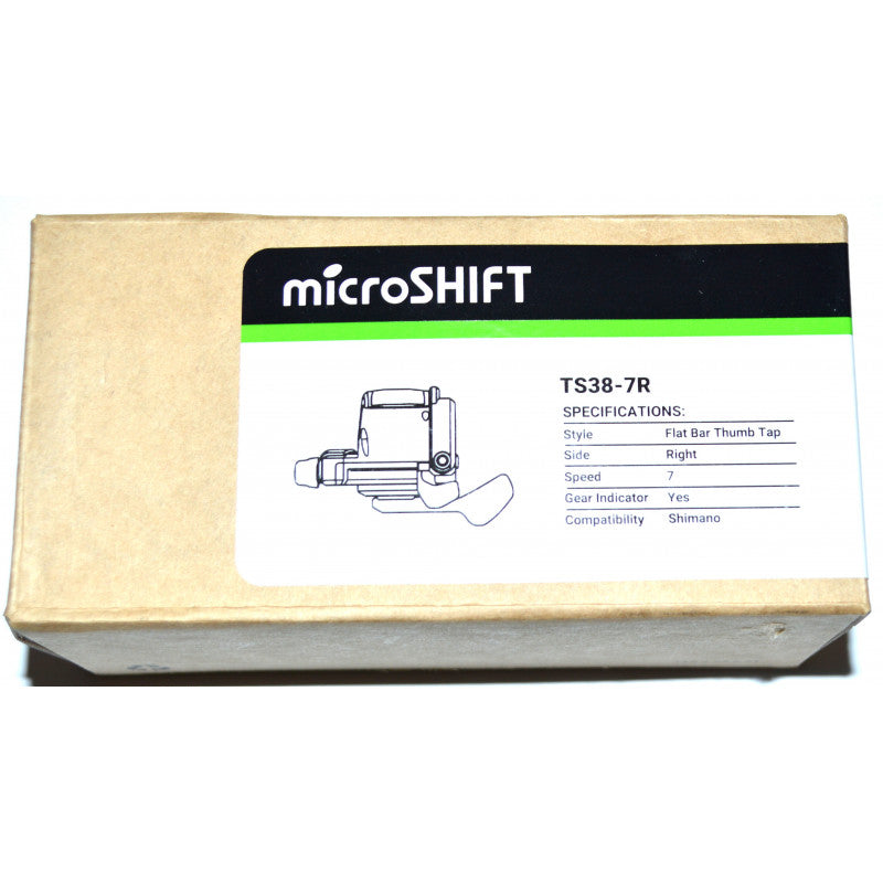 Manette VTT droite Microshift 7 vitesses TS38