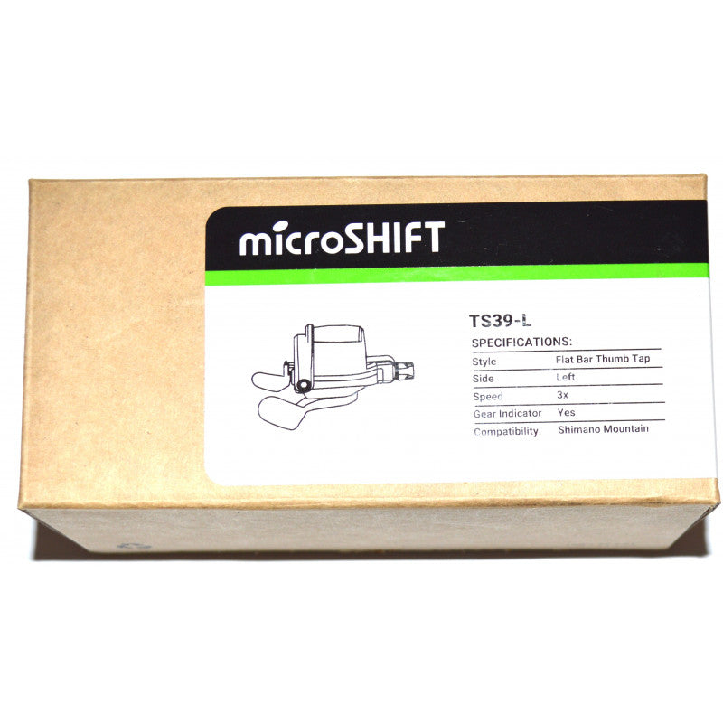 Manette VTT gauche Microshift triple plateau TS39