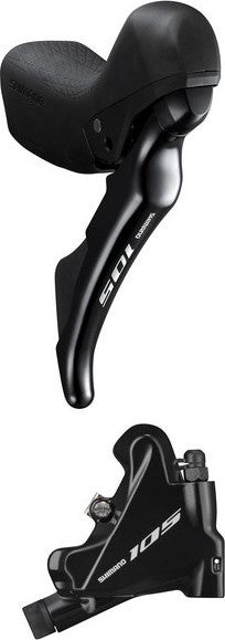 Manettes droite hydraulique + étrier Shimano 105 ST-R7020R 11 vitesses