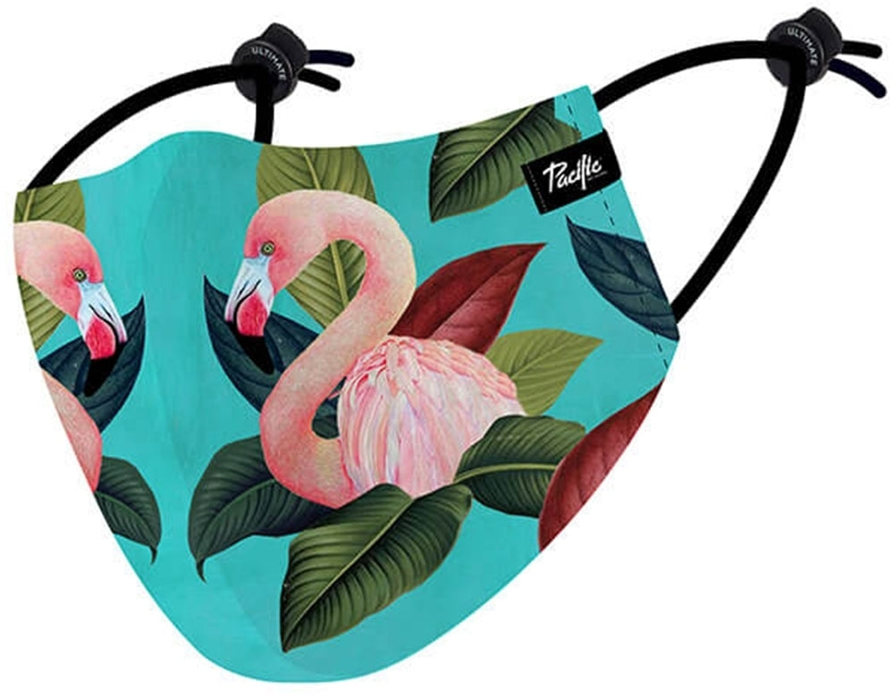 Masque en tissu lavable Pacific & Co. Flamingo