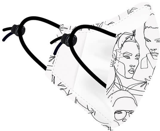 Masque en tissu lavable Pacific & Co. Street Faces
