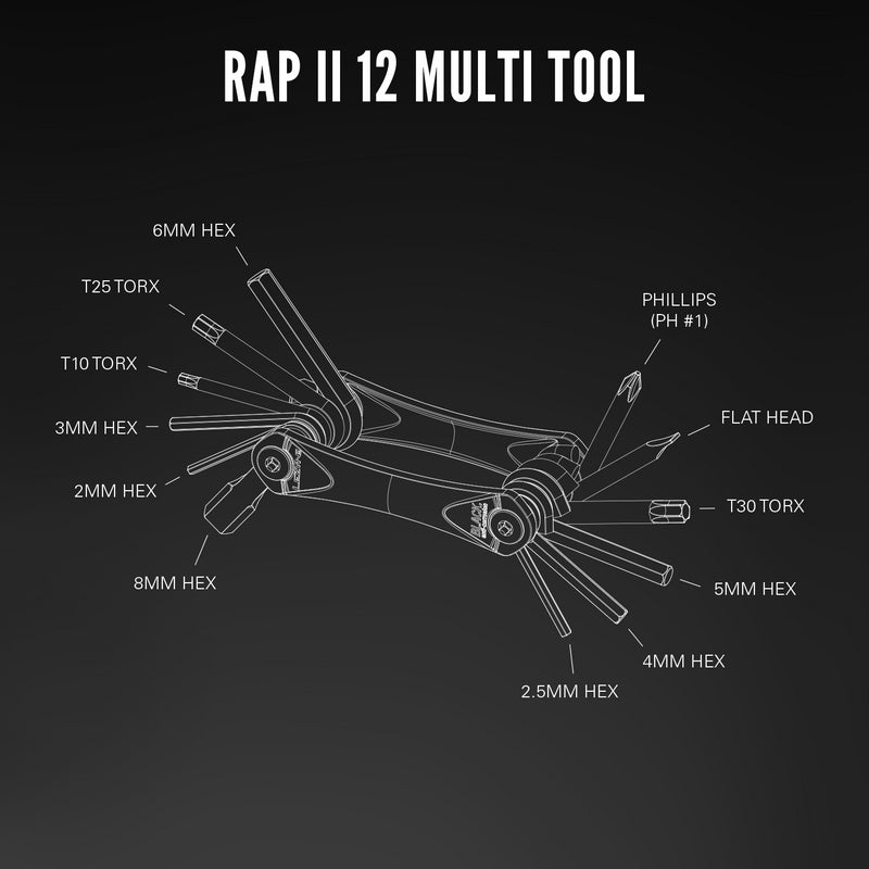 Lezyne RAP II-12 Fahrrad-Multitool