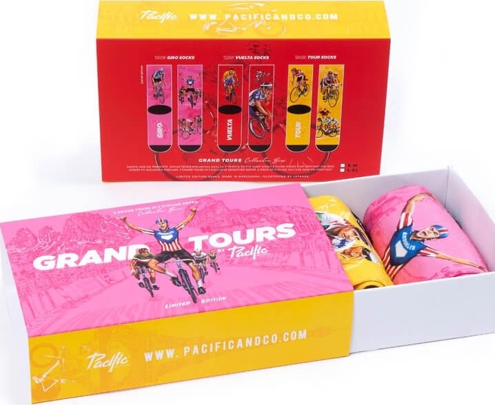 Pack de chaussettes cycliste Pacific & Co - Pack Grand Tours