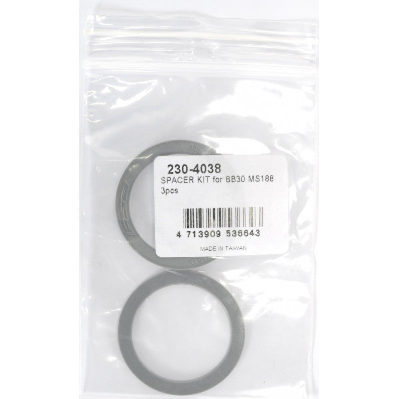 Pack de rondelles de calage pour boîtier de pédalier BB30