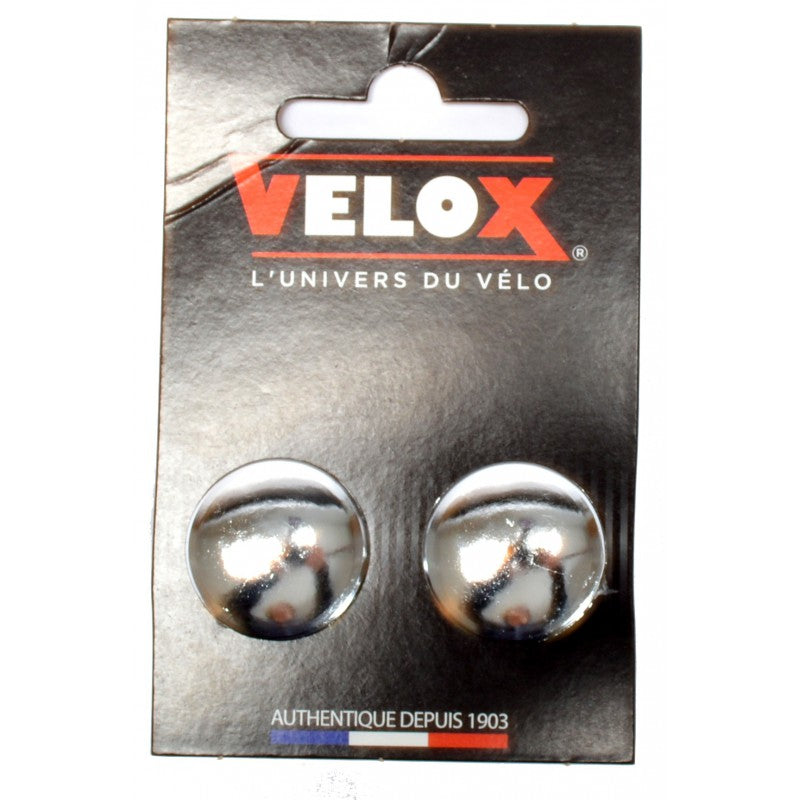 Paire d'embouts de cintre Velox chromé