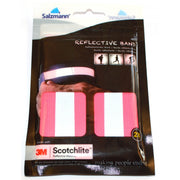 Paire de brassards réfléchissants Salzmann rose fluo