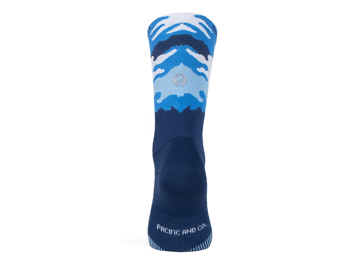 Paire de chaussettes cycliste PACIFIC & CO - Camo Blue