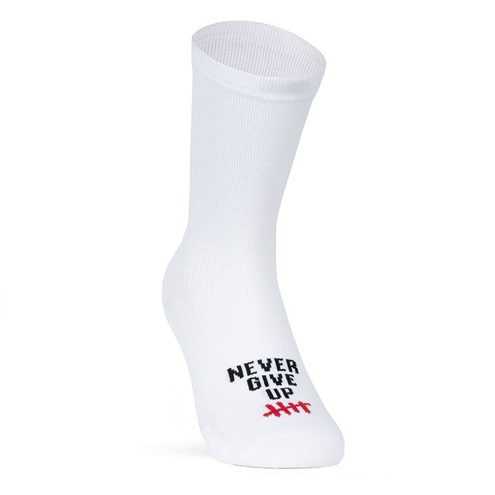Paire de chaussettes cycliste PACIFIC & CO - Don't Quit - White