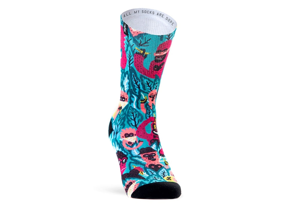 Paire de chaussettes cycliste PACIFIC & CO - Monkey Gang