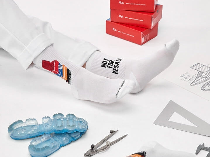 Paire de chaussettes cycliste Pacific & Co - Not for resale