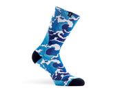 Paire de chaussettes cycliste PACIFIC & CO - Ocean