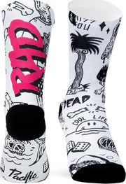 Par de calcetines de ciclismo Pacific & Co - Rad