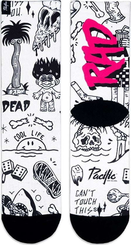 Par de calcetines de ciclismo Pacific & Co - Rad