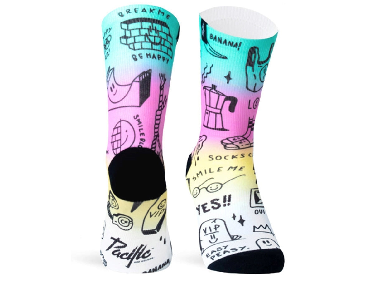 Par de calcetines ciclistas PACIFIC & CO - Smile Club