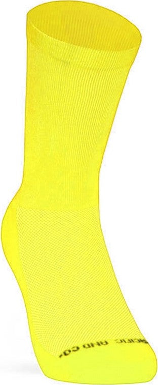 Paire de chaussettes cycliste Pacific & Co - Stay strong - Jaune