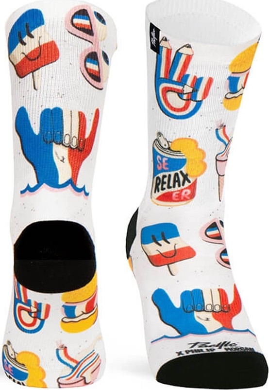 Paire de chaussettes cycliste Pacific & Co - Summertime