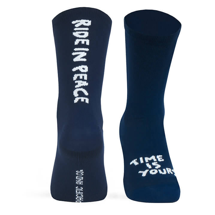 Paire de chaussettes cycliste Pacific & Co. Ride in Peace - Navy