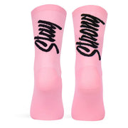 Paire de chaussettes cycliste Pacific & Co. Stay Strong - Rose