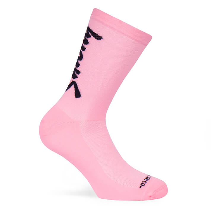 Paire de chaussettes cycliste Pacific & Co. Stay Strong - Rose