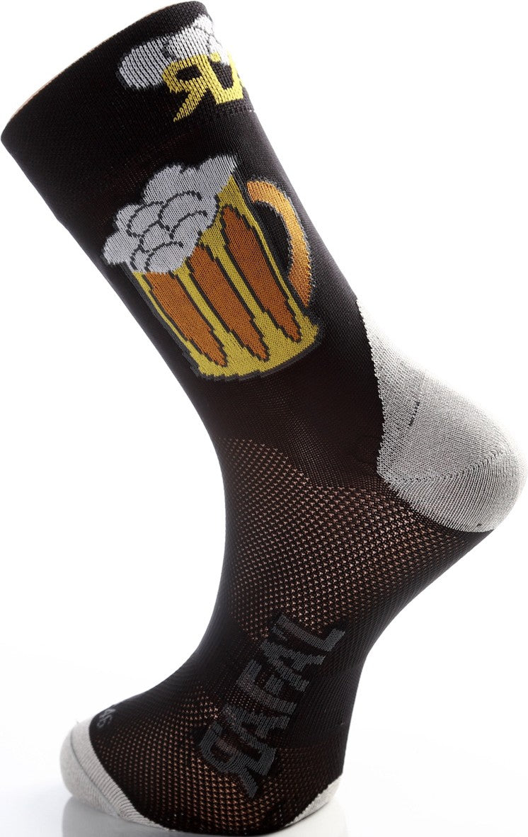 Paire de chaussettes cycliste Rafa'L Classico - Binouze Black