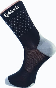 Paire de chaussettes cycliste Rafa'L Classico - Glitter Black
