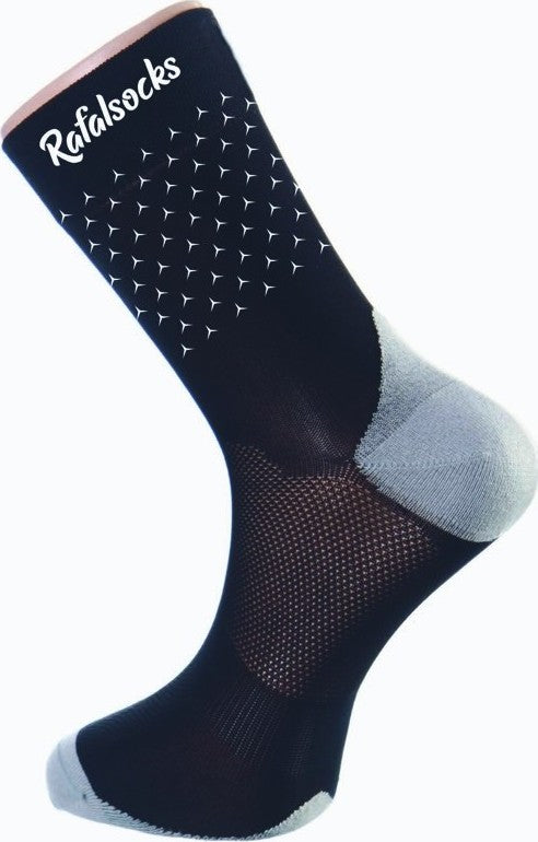 Paire de chaussettes cycliste Rafa'L Classico - Glitter Black