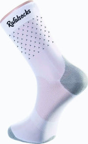 Paire de chaussettes cycliste Rafa'L Classico - Glitter White