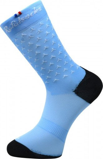 Paire de chaussettes cycliste Rafa'L Classico - Light Blue