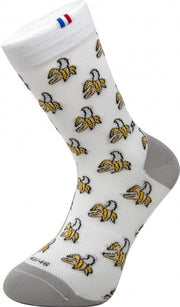 Paire de chaussettes cycliste Rafa'L Funny - Banana