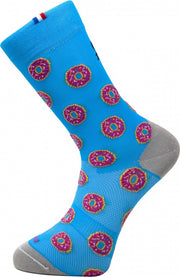 Paire de chaussettes cycliste Rafa'L Funny - Donuts